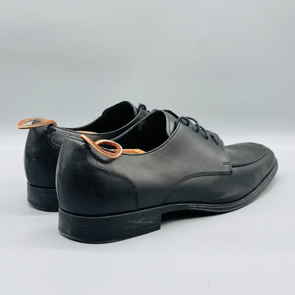 Cole Haan Shoes Mens 11.5 Black Leather Derby Oxford Lace Up Dress Square Toe